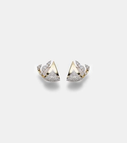 Golden Strada 18kt earrings with diamonds - Yeprem - Modalova