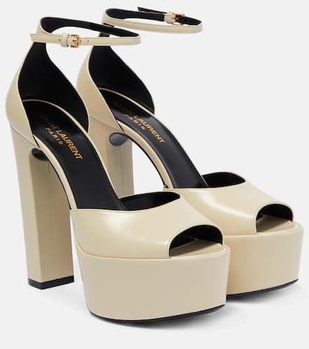 Sandalias Jodie de piel con plataforma - Saint Laurent - Modalova
