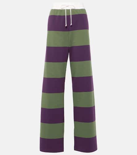 Striped cotton straight pants - Dries Van Noten - Modalova