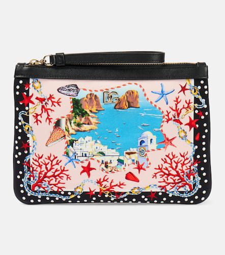 Capri printed canvas pouch - Dolce&Gabbana - Modalova