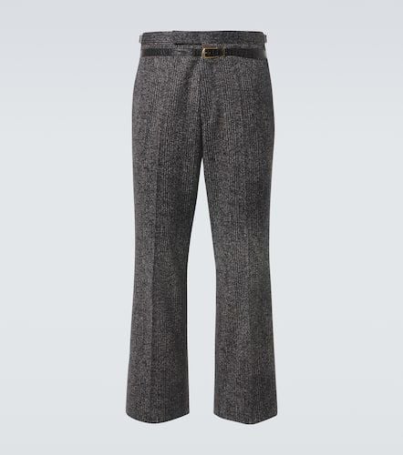 Cotton gabardine wide-leg pants - Prada - Modalova