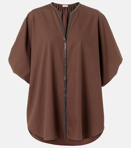 Monili cotton top - Brunello Cucinelli - Modalova