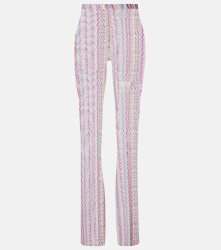 Pantalones slim de tiro alto en zigzag - Missoni - Modalova