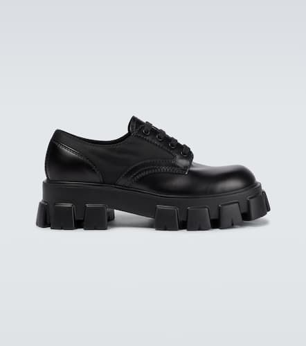 Monolith lace-up leather brogues - Prada - Modalova