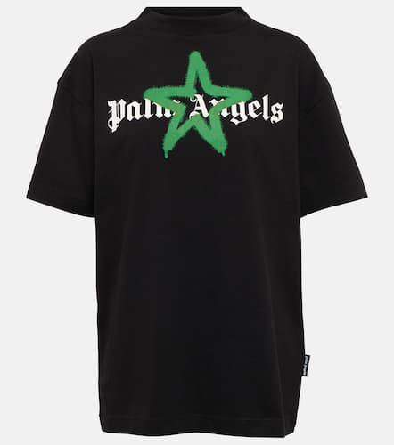 Camiseta Star Sprayed de algodón - Palm Angels - Modalova