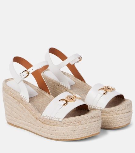 Espadrille-Wedges Medusa '95 aus Leder - Versace - Modalova