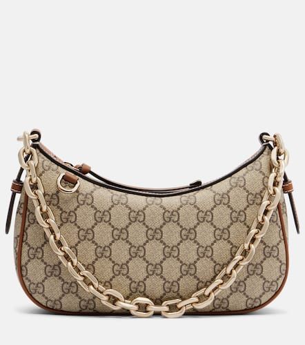 Bolso al hombro GG Emblem Small de lona - Gucci - Modalova