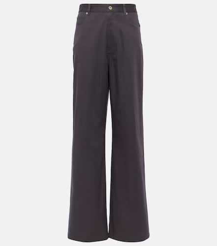 Pantalones anchos de dril de algodón de tiro alto - Loewe - Modalova
