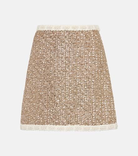 Minifalda de tweed Lurex® de tiro alto - Giambattista Valli - Modalova