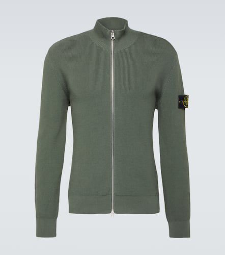 Compass cotton zip-up sweater - Stone Island - Modalova