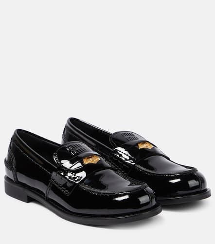 Miu Miu Loafers aus Lackleder - Miu Miu - Modalova