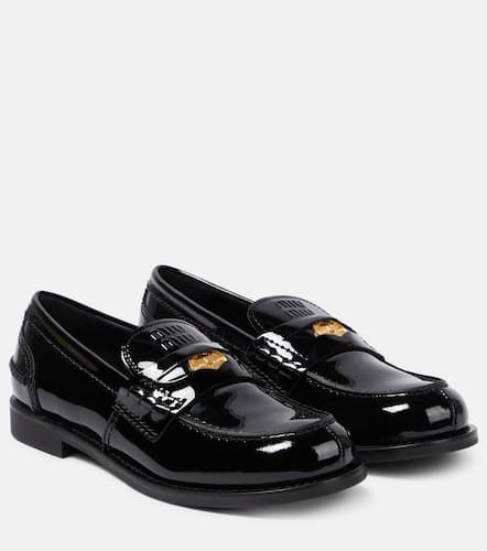 Miu Miu Mocasines de charol - Miu Miu - Modalova