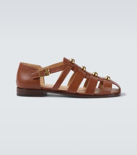 Studded leather fisherman sandals - Valentino Garavani - Modalova