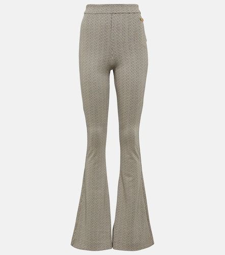 Monogram jacquard flared pants - Balmain - Modalova