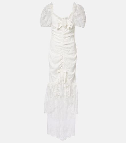 Robe longue en dentelle - Alessandra Rich - Modalova