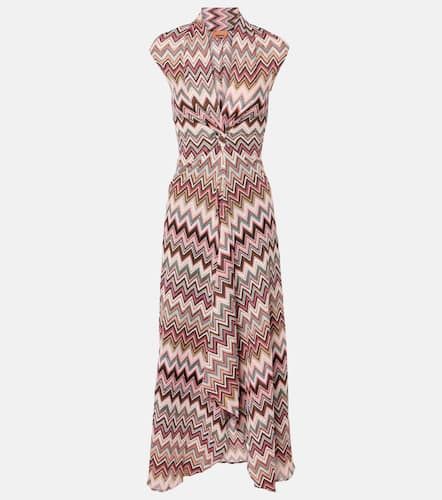 Vestido midi de lamé en zigzag - Missoni - Modalova