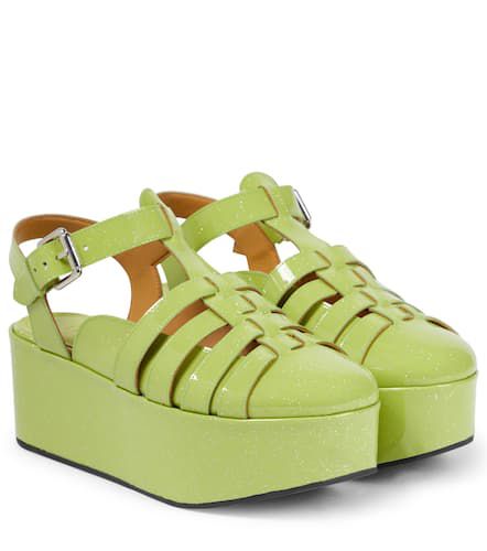 Loewe Leather wedge sandals - Loewe - Modalova