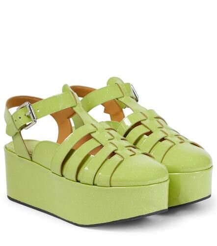 Loewe Wedge-Sandalen aus Leder - Loewe - Modalova