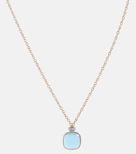 Nudo 18kt necklace with blue topaz and diamonds - Pomellato - Modalova