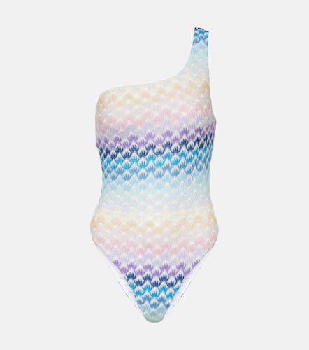 One-shoulder crochet swimsuit - Missoni Mare - Modalova