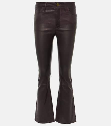 Le Crop Mini Boot leather pants - Frame - Modalova
