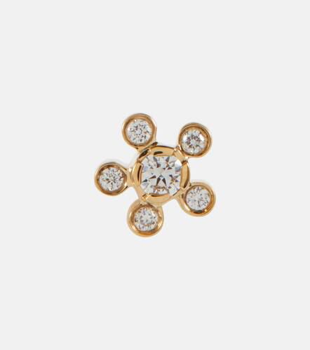 Pendiente Petit Soleil de Fleur de oro de 18 ct con diamantes - Sophie Bille Brahe - Modalova