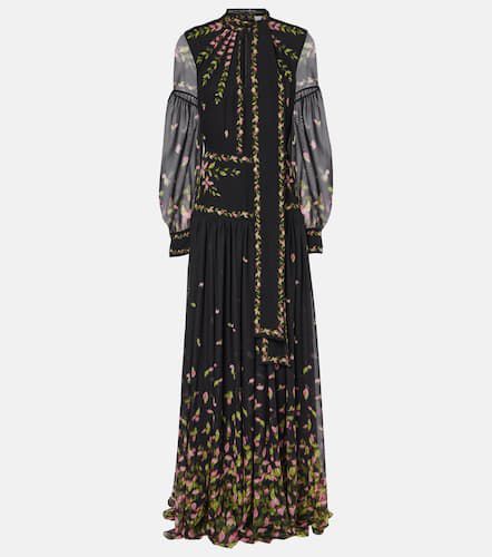 Bedruckte Robe aus Seiden-Voile - Erdem - Modalova