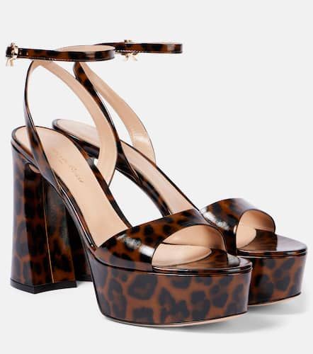 Nancy leopard-print platform sandals - Gianvito Rossi - Modalova