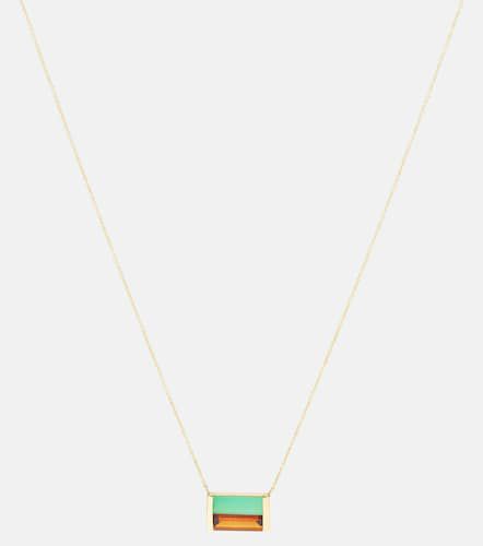 Bi Maxi 9kt necklace with chrysoprase and citrine - Aliita - Modalova