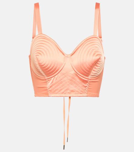 Conical satin bustier - Jean Paul Gaultier - Modalova