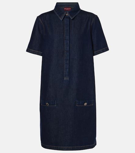 Interlocking G denim minidress - Gucci - Modalova