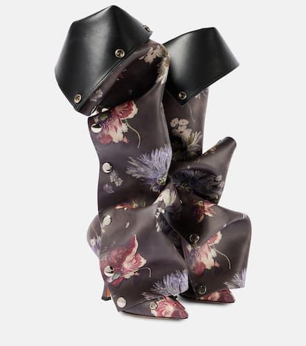 Snap 100 floral leather knee-high boots - Y/Project - Modalova