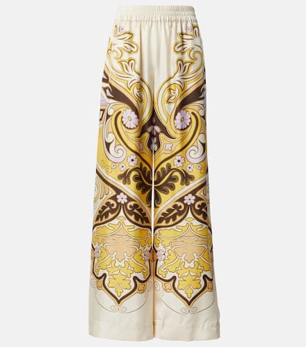 Bedruckte Palazzo-Hose Spells Placée aus Seide - La DoubleJ - Modalova