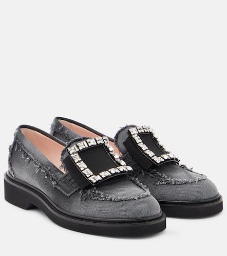 Verzierte Loafers Viv' Rangers aus Denim - Roger Vivier - Modalova