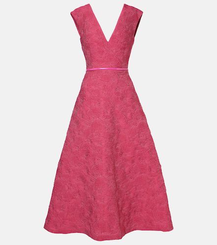 Vestido midi Valdese de cloqué con cinturón - Max Mara - Modalova