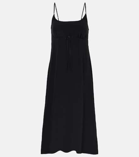 Bow-detail crepe de chine slip dress - Simone Rocha - Modalova