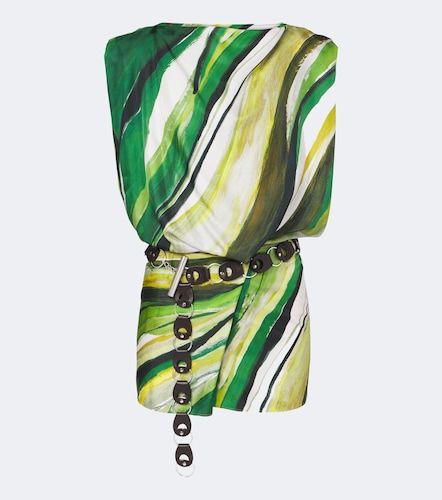 Vestido corto de seda estampado - Christopher Esber - Modalova