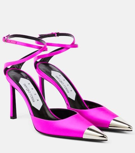 Slingback-Pumps Amazona aus Satin - Area - Modalova