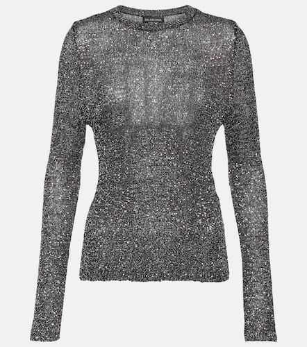 Sequined metallic knit sweater - Balenciaga - Modalova