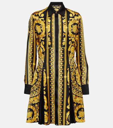 Versace Barocco silk shirt dress - Versace - Modalova