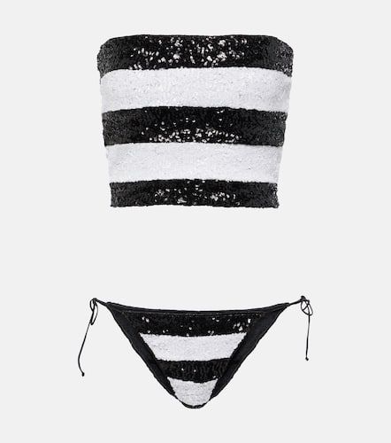 OsÃ©ree Striped sequined bikini - Oseree - Modalova