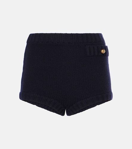 High-rise wool and cashmere shorts - Chloe - Modalova