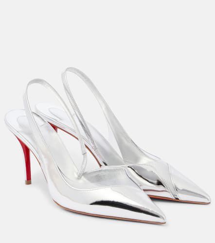 Posticha 80 metallic leather slingback pumps - Christian Louboutin - Modalova