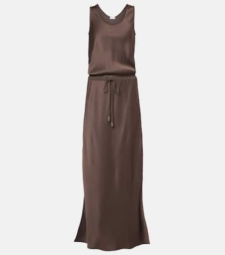 Maxikleid aus Satin - Brunello Cucinelli - Modalova