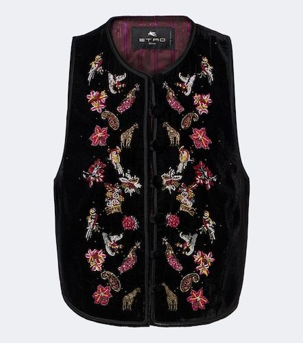 Etro Beaded velvet vest - Etro - Modalova
