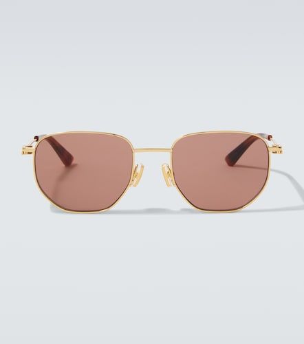 Split round sunglasses - Bottega Veneta - Modalova