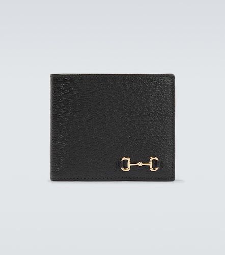Horsebit grained leather wallet - Gucci - Modalova