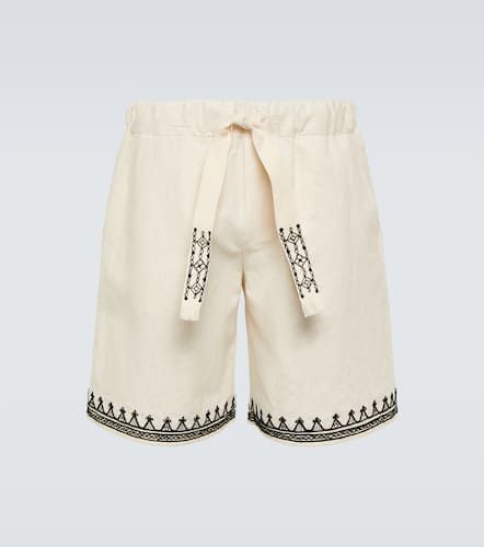Akasha embroidered cotton-blend shorts - Alanui - Modalova