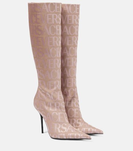 Allover knee-high boots - Versace - Modalova