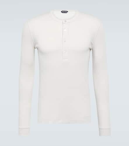 Tom Ford Ribbed-knit jersey T-shirt - Tom Ford - Modalova